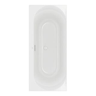 V&B V&B Eck-Badewanne Duo LOOP& FRIENDS 180x80cm, ovale Innenform, weiß