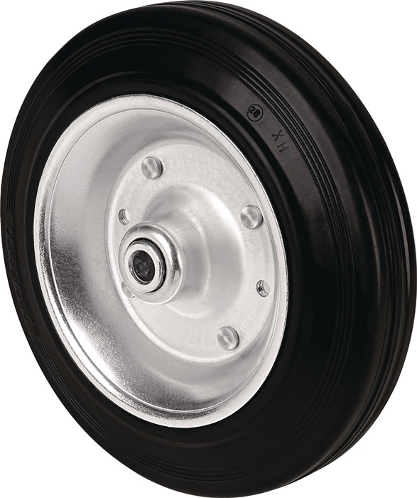 Ersatzrad D.80mm Trgf.70kg Vg Schwarz Achs-d.12mm Nabenl.40mm Tecwerk