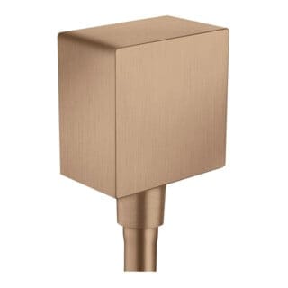 hansgrohe Schlauchanschluss Fixf Square Axor eck., m Rückflussverh., brushed red gold