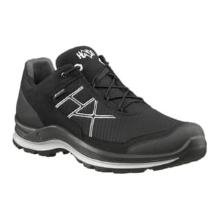 HAIX Schuh BLACK EAGLE GTX WS LOW, schwarz-silber, Gr. 9 (43)