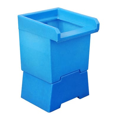 Bauer Südlohn Vorsatzbehälter VB 1, aus robustem Polyethylen, Ausführung in blau