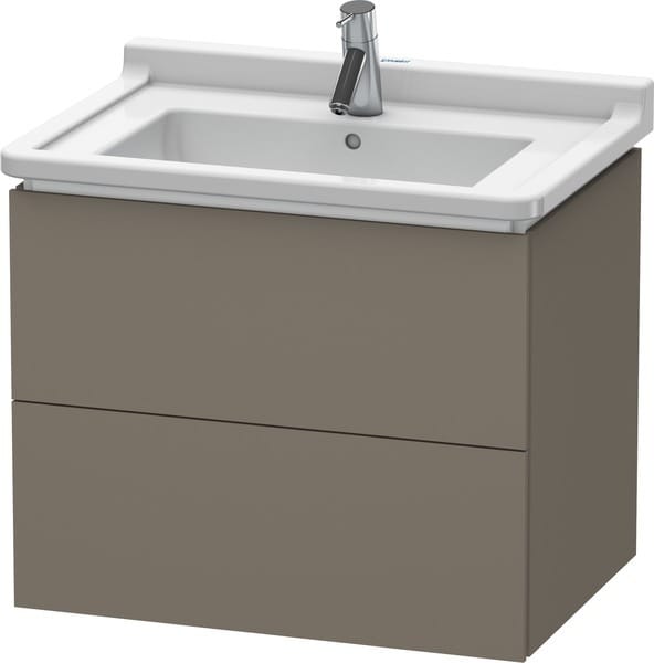 Duravit Waschtischunterschrank L-Cube 67x46,9cm, f Gr s-matt, 2 Schub., wandhängend