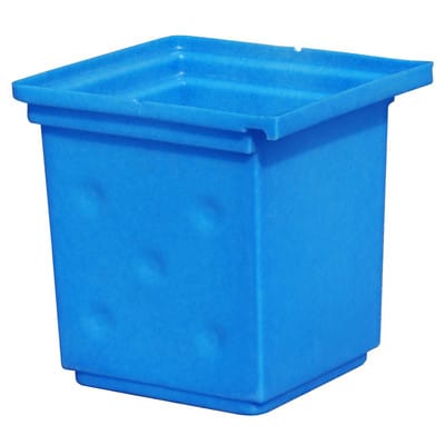 Bauer Südlohn Vorsatzbehälter VB 2, aus robustem Polyethylen, Ausführung in blau