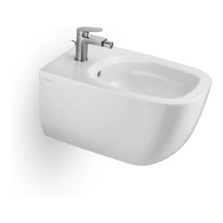 Duravit Bidet-Einhebelmischer Wave Ausl. 128mm, m Zugstg. Abl.garn, ES geb.