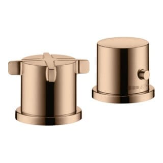 hansgrohe Fertigset Axor Citterio E 2-L-BW-Rand-Arm., m Thermostat, pol. r gold