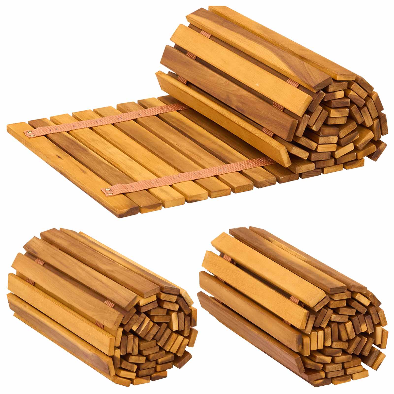 Gartenweg 3 Stk. Natur 200 X 40 Cm Massivholz Akazie Vidaxl