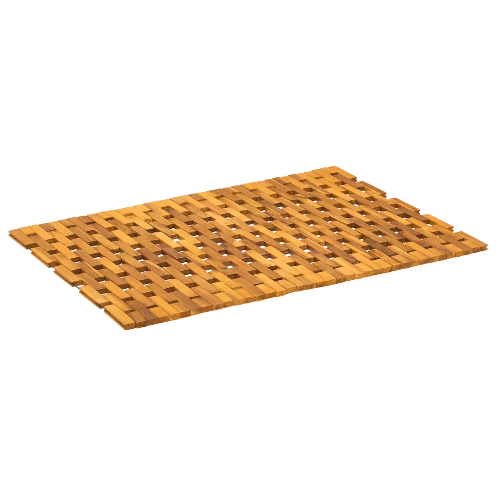Badematten Natur 55 X 80 Cm Massivholz Akazie Vidaxl