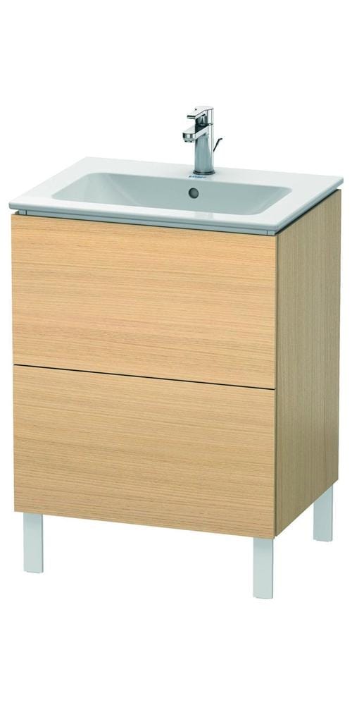 Duravit Waschtischunterschrank L-Cube 62x48,1cm, med. Ei, 2 Auszüge, stehend