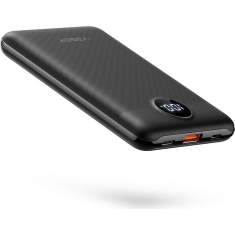 Veger Externer Akku 10000 Mah Schnellladefunktion, 22,5 W Mini-powerbank Mit Usb-c-ein- Und -ausgang, Led-anzeige, Pd3.0 Qc4.0, Kompatibel Mit Iphone 16/15/14/13/12, Huawei