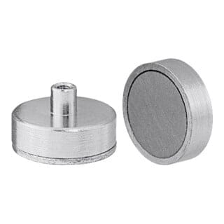 Flachgreifermagnet mit Innengewinde, SmCo5,⌀ 13 mm