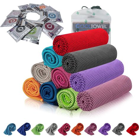 Gugelives Kühlhandtücher Für Eissportarten – Sofortige Erfrischung Für Yoga, Reisen, Golf, Fitnessstudio, Camping, Fitness, Laufen, Training Und Andere Aktivitäten (10er-packung)