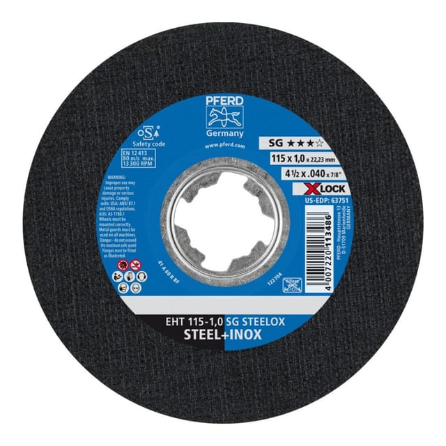 PFERD TOOLS Trennscheibe EHT 115-1,0 SG STEELOX/X-LOCK