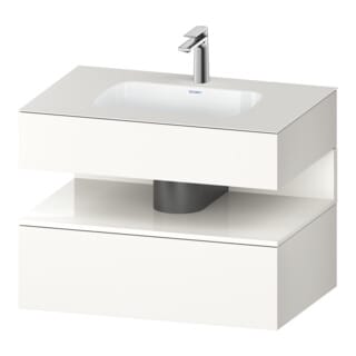 Duravit Einbauwaschtisch-Möbel-Set Qatego 80x55x60cm, w hgl/we m, Kon-WTU, B