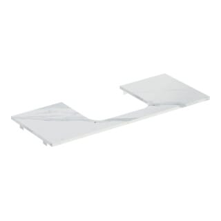 Geberit Waschtisch-Platte One 120x2x47cm, AS mi, Steinz., Marmor we/ma