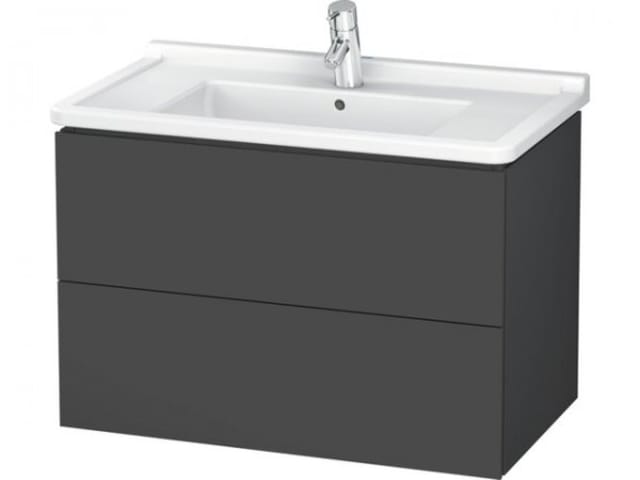 Duravit Waschtischunterschrank L-Cube 82x46,9cm, graph ma, 2 Schub., wandhängend