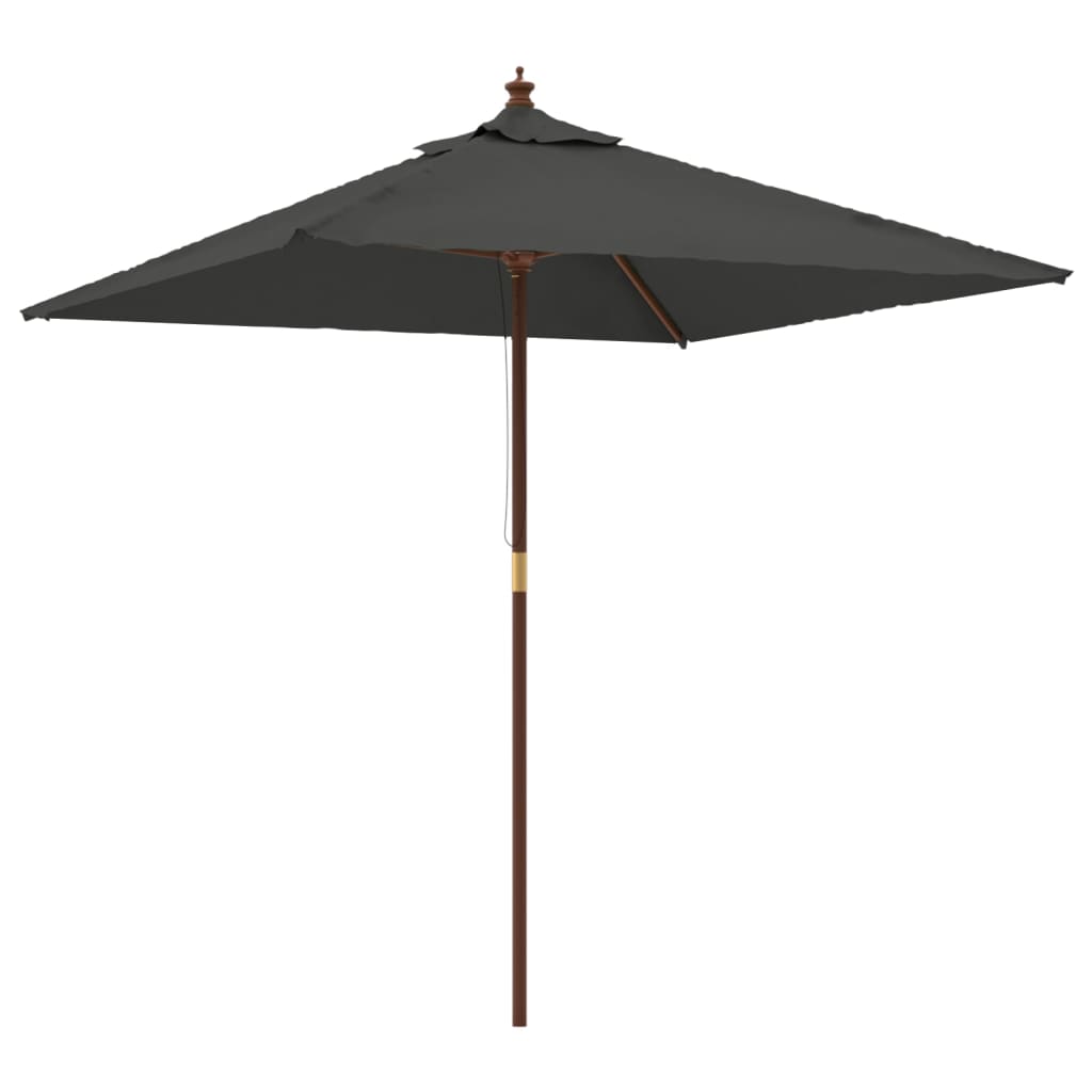 Maison Exclusive - Sonnenschirm Mit Holzmast Anthrazit 198x198x23
