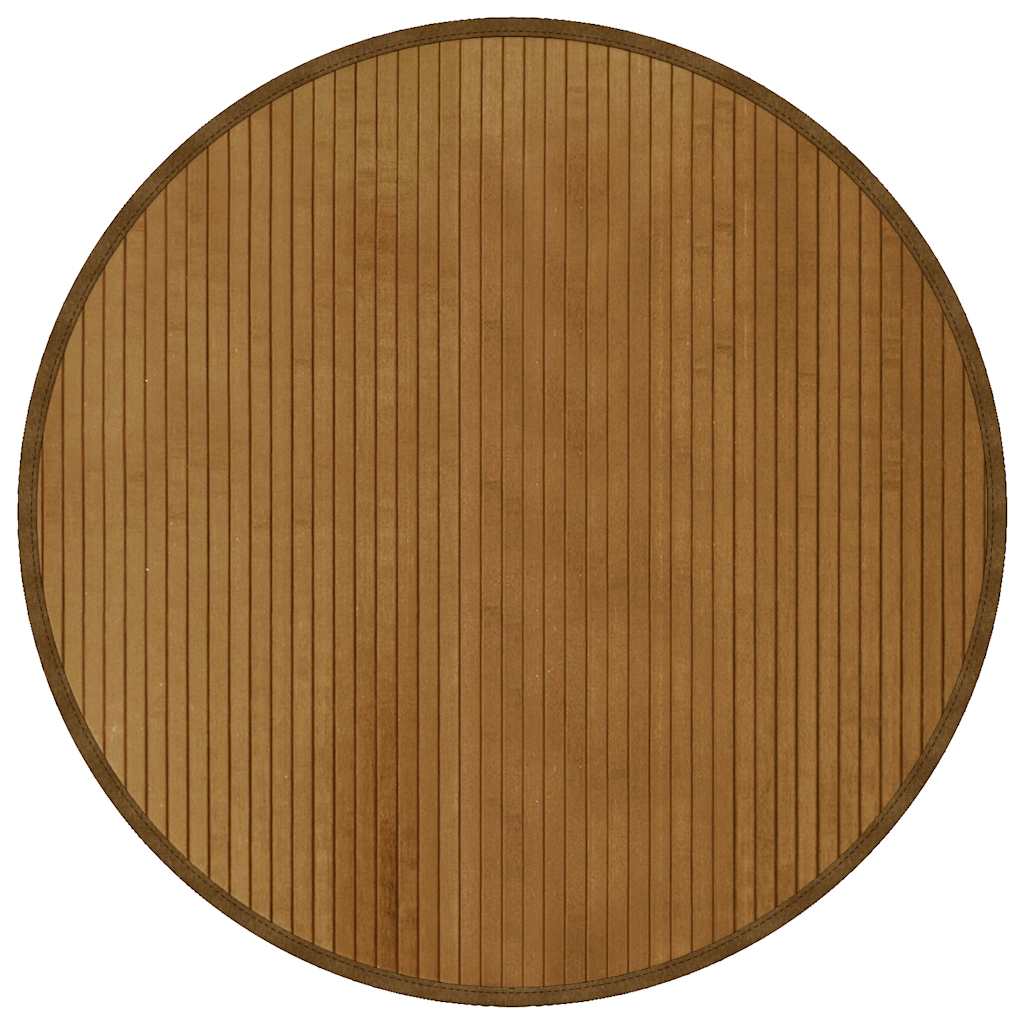 Maison Exclusive - Teppich Rund Braun 80 Cm Bambus