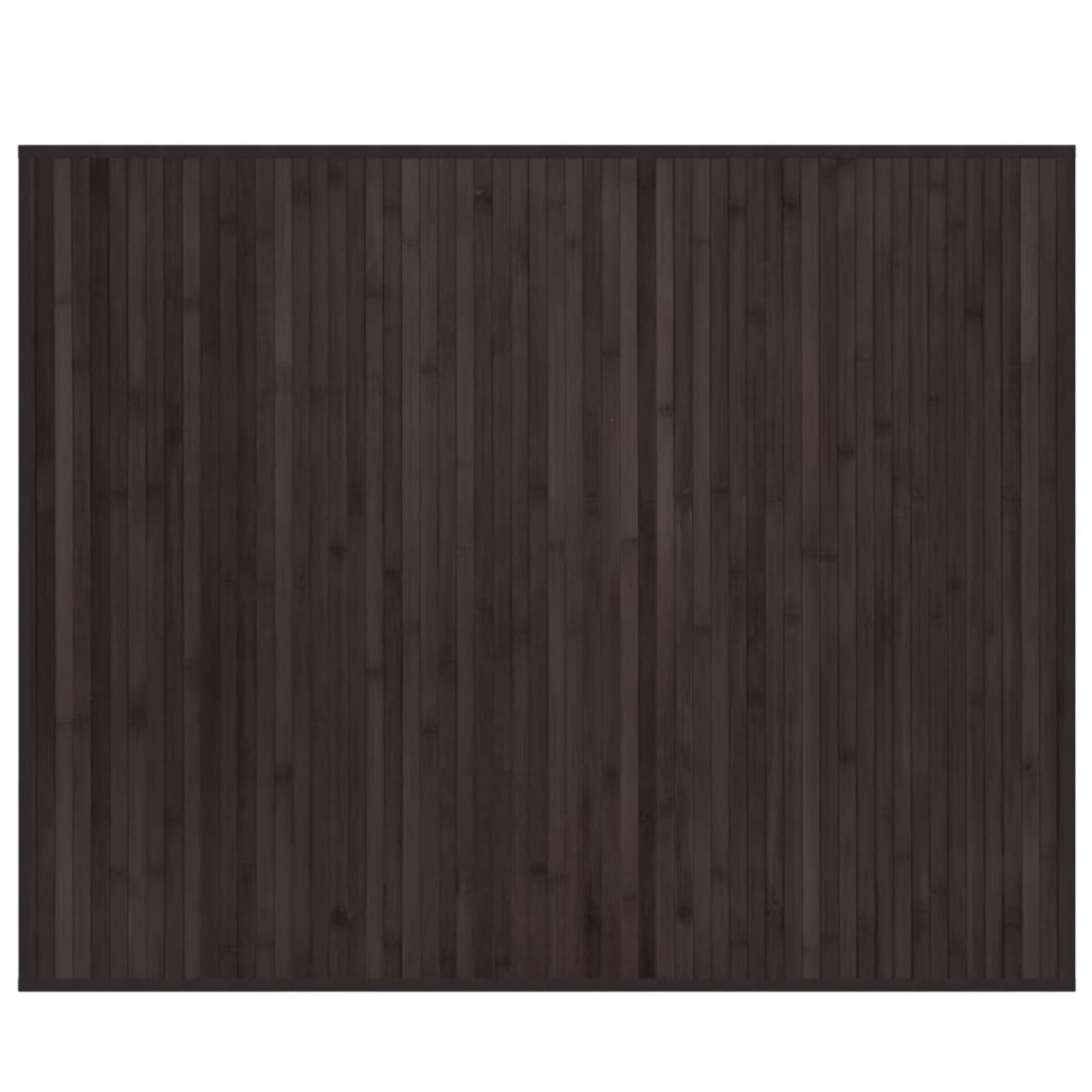 Maison Exclusive - Teppich Rechteckig Dunkelbraun 80x100 Cm Bambu