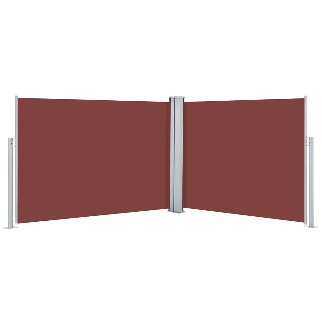 Maison Exclusive - Ausziehbare Seitenmarkise Braun 100 X 1000 Cm