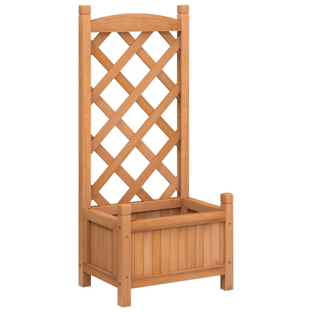 Maison Exclusive - Pflanzkübel Mit Spalier Braun 40x30x90 Cm Mass