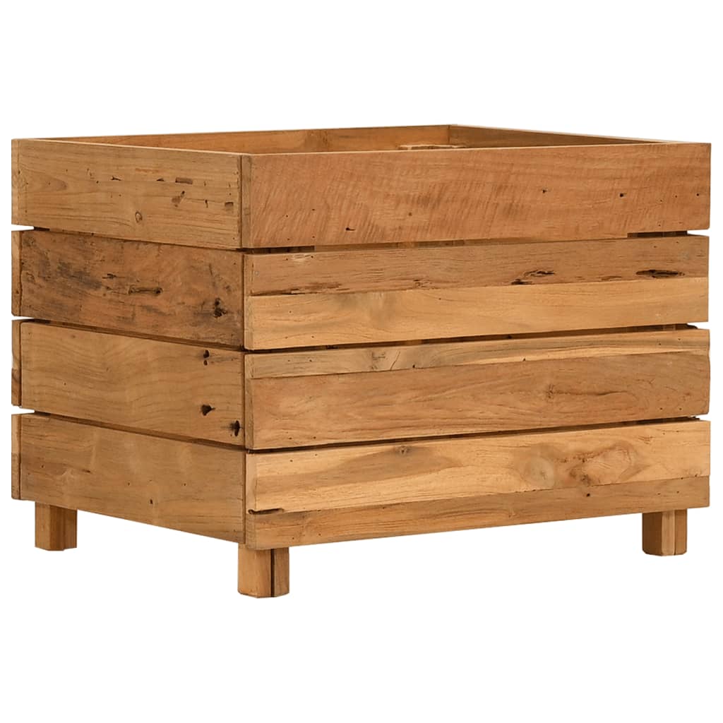 Maison Exclusive - Hochbeet 50x40x38 Cm Teak Altholz Und Stahl