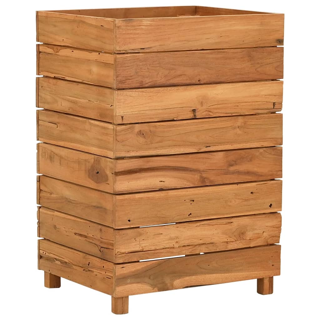 Maison Exclusive - Hochbeet 50x40x72 Cm Teak Altholz Und Stahl
