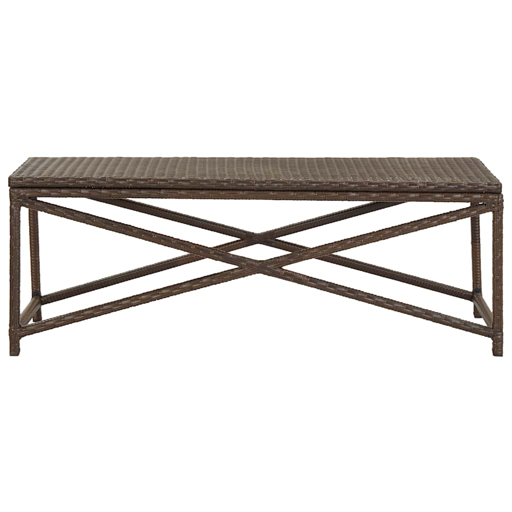 Maison Exclusive - Gartenbank 120 Cm Poly Rattan Braun