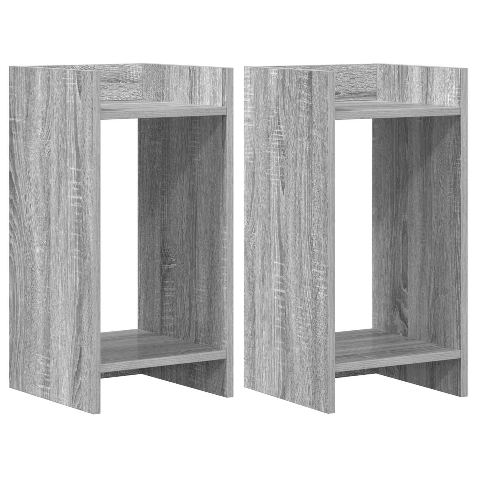 Maison Exclusive - Pflanzenständer 2 Stk. Sonoma-grau 30 X 30 X 6