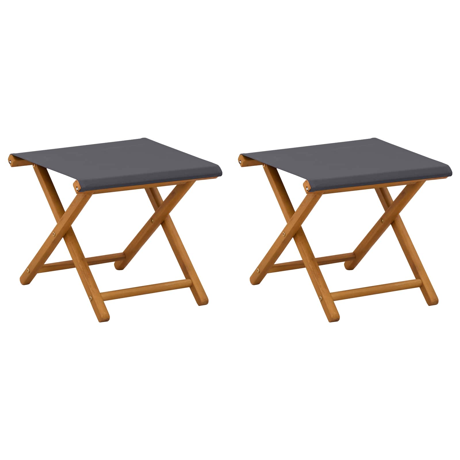 Maison Exclusive - Liegestuhl 2 Pcs Massives Eukalyptus Holz Grau