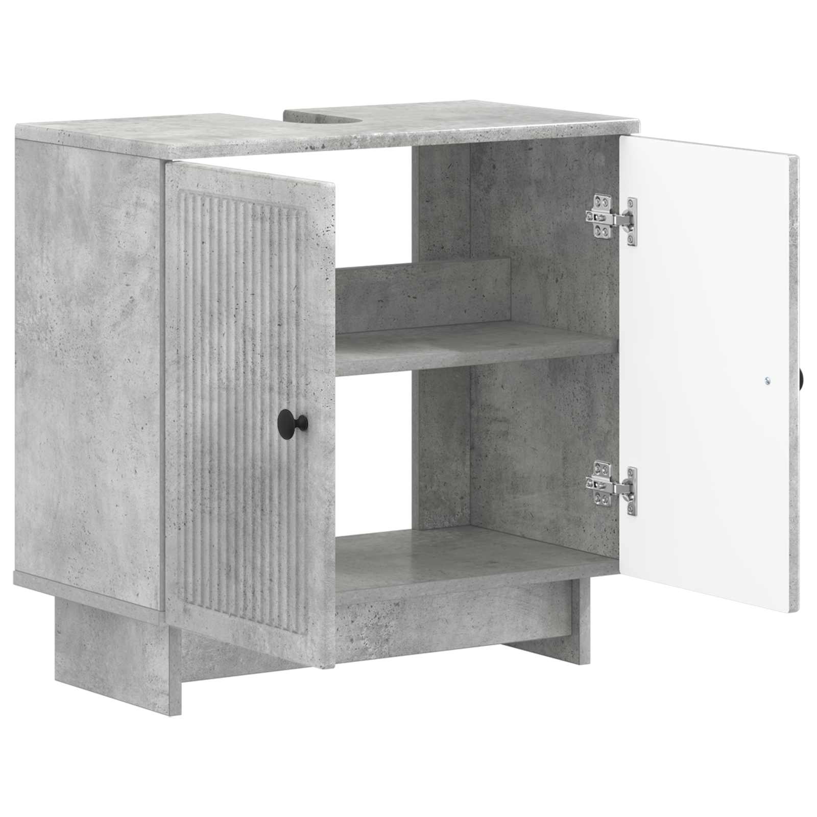 Maison Exclusive - Waschbeckenschrank Ede Betongrau 59,5 X 31,5 X