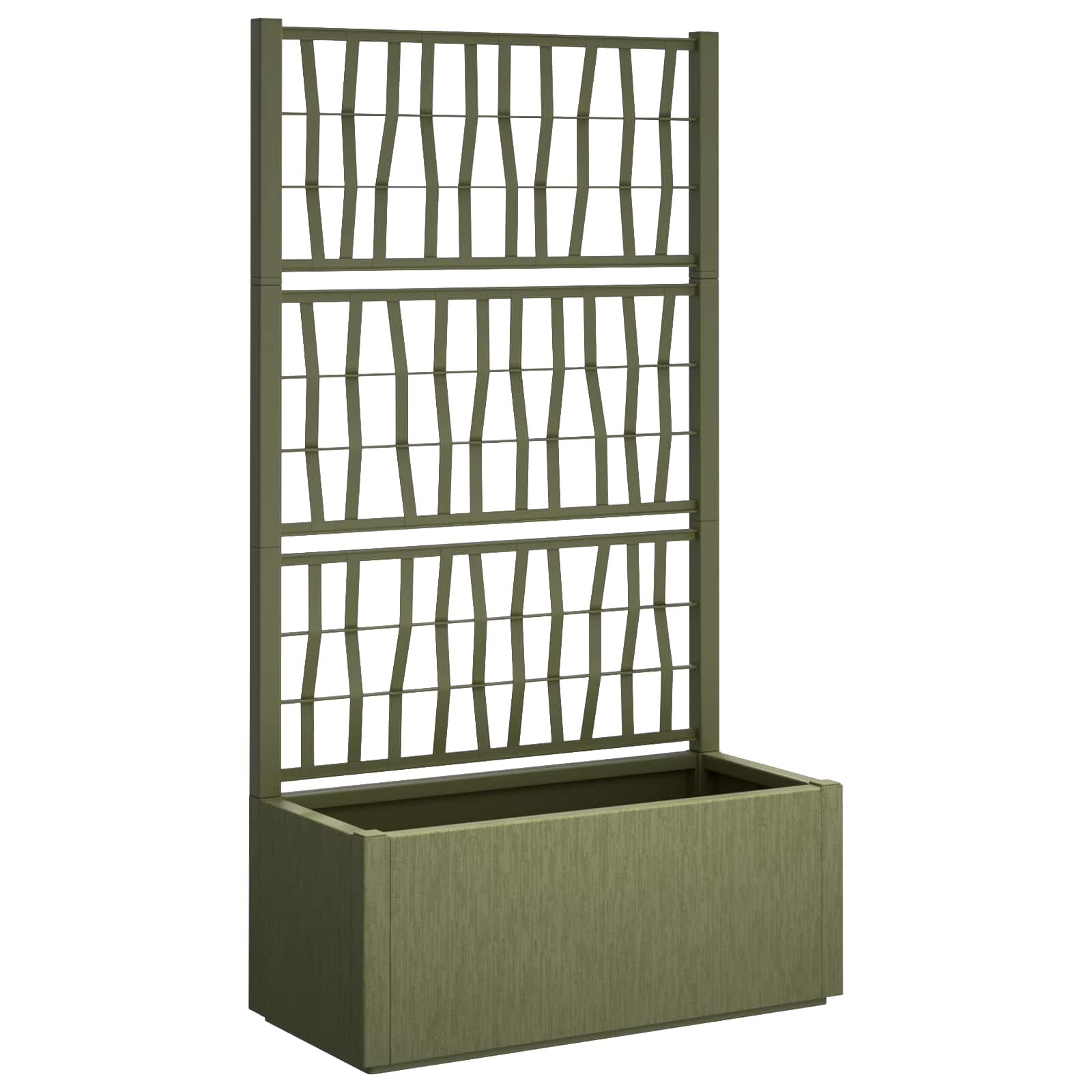 Maison Exclusive - Gartenpflanzer Mit Gitter Grün 80 X 36 X 140 C