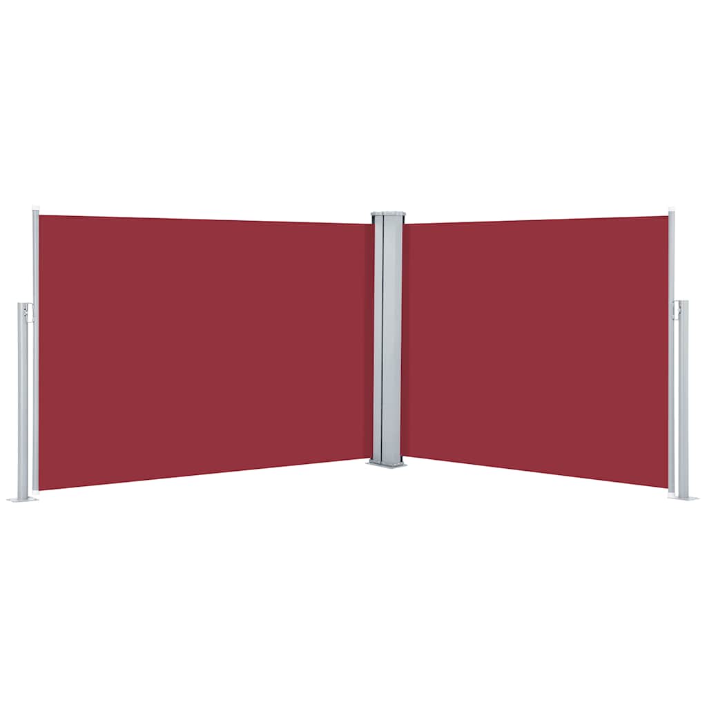 Maison Exclusive - Ausziehbare Seitenmarkise Rot 100 X 1000 Cm