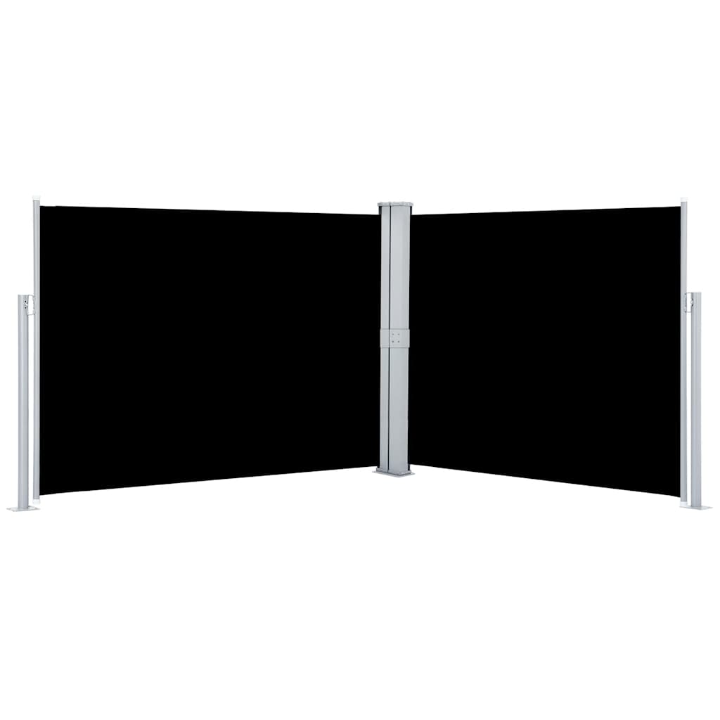 Maison Exclusive - Ausziehbare Seitenmarkise Schwarz 140 X 1000 C
