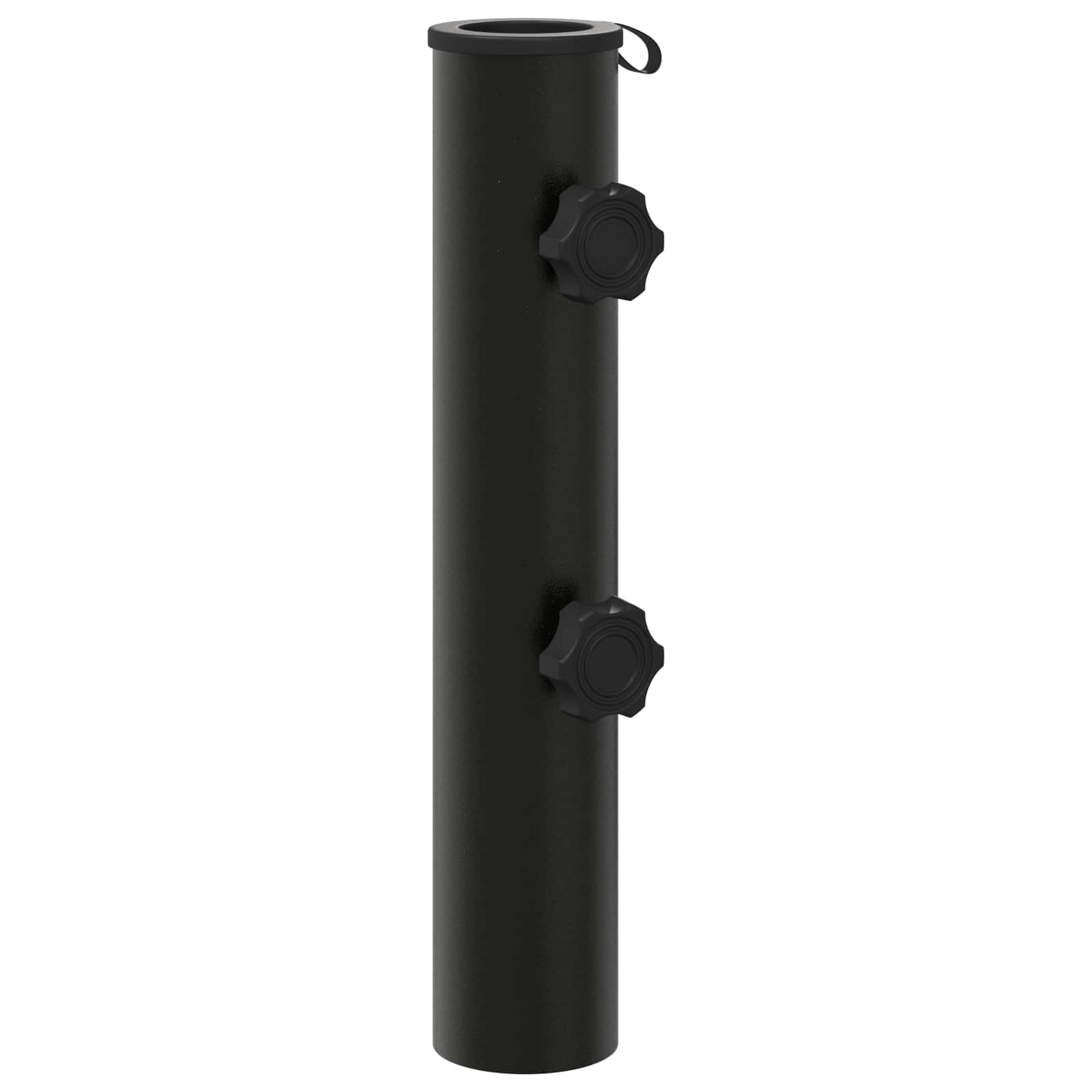Maison Exclusive - Parasol Fußrohr 0.6 Kg Schwarz Eisen For 40-50