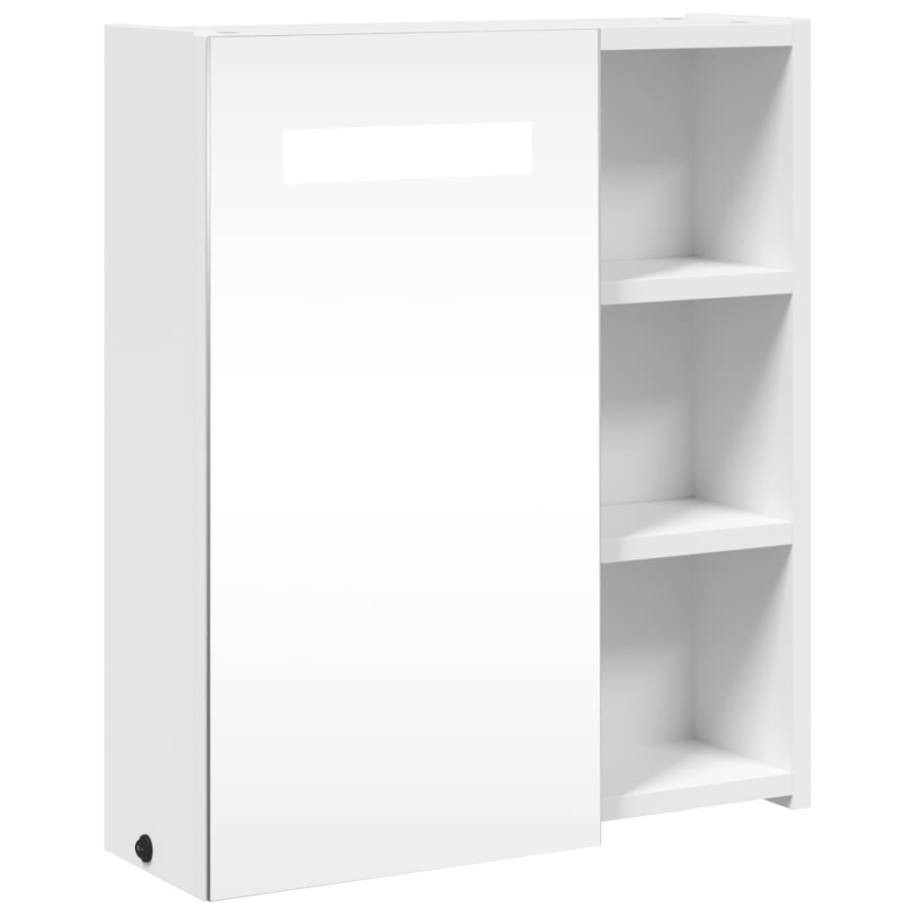 Maison Exclusive - Spiegelschrank Mit Led-beleuchtung Weiß 45x13x