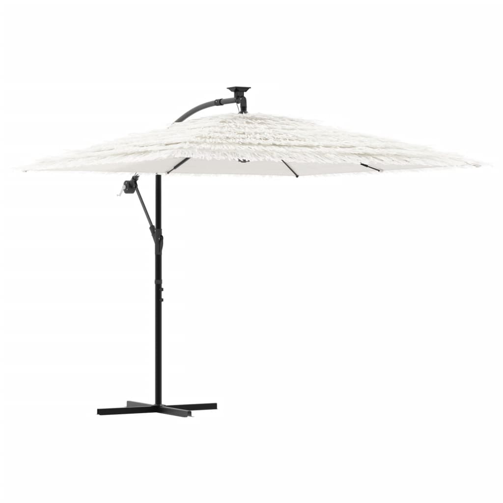 Maison Exclusive - Sonnenschirm Mit Stahlmast Weiß 246x246x230 Cm