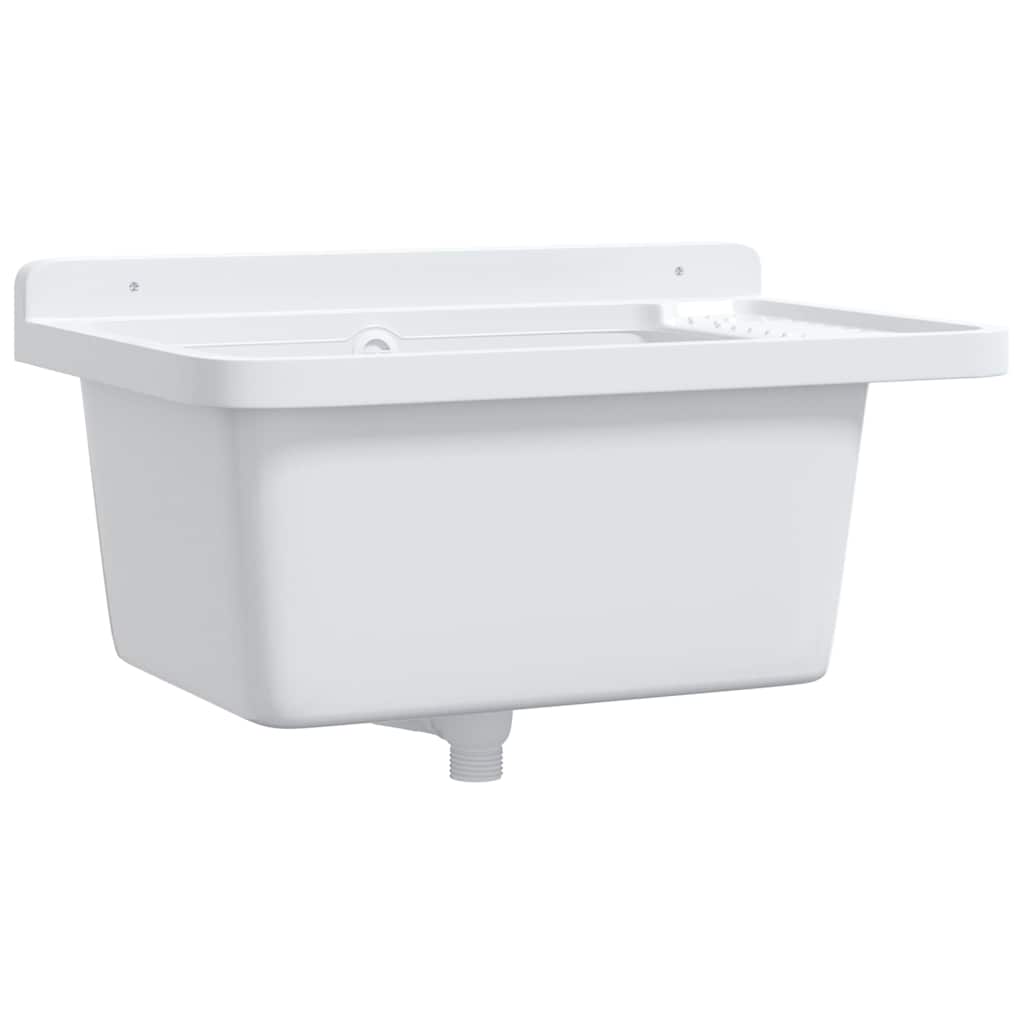 Maison Exclusive - Ausgussbecken Wandmontage Weiß 60x40x28 Cm Har