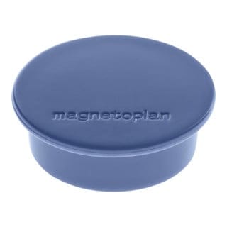 Magnetoplan Magnet Discofix Color, 10 Stück, Haftkraft ca. 2,2 kg, dunkelblau