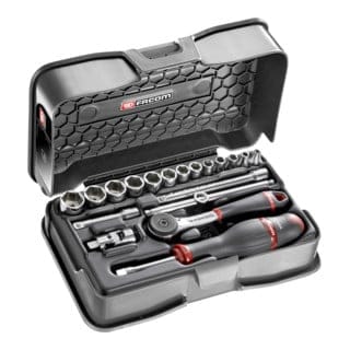 Facom Steckschlüssel-Set 1/4 R.161B, 19-tlg