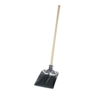 Aluschaufel Gr. 9 mit Kante u. Qualitätsstiel