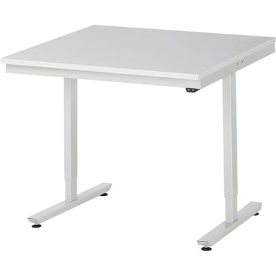 RAU Arbeitstisch adlatus 150 elektrisch höhenverstellbar Arbeitsplatte mit Melaminharzbeschichtung 1000 mm x 1000 mm