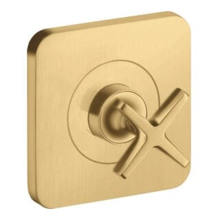 hansgrohe Fertigset Axor Citterio E UP-Absperrvtl. 120x120mm, brush. gol opt