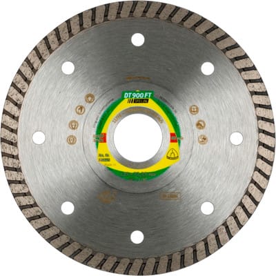 Klingspor - dt 900 ft Diamanttrennscheiben, 125 x 1,4 x 22,23 mm 1,4 x 7,5 mm, geschlossener Rand Turbo