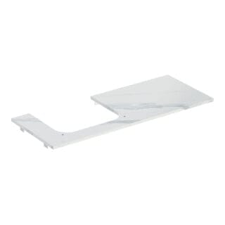 Geberit Waschtisch-Platte One 120x2x47cm, AS li, Steinz., Marmor we/ma
