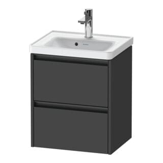 Duravit Waschtischunterschrank Ketho.2 48,4x37,5x54,9cm, 2 SBK, wandhängend, graph ma