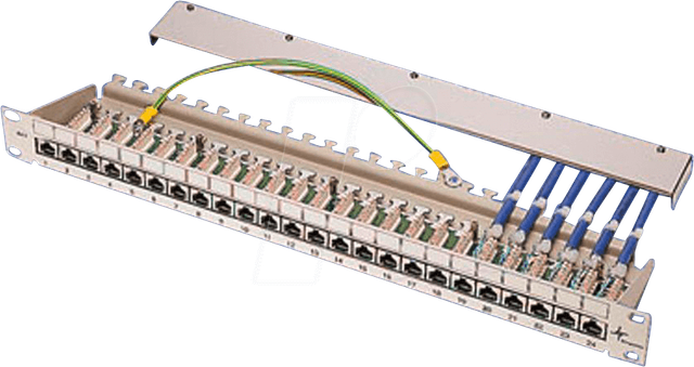 Telegärtner PatchPanel MPP16-HS Cat.6A RAL7035 100006996