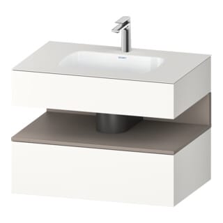 Duravit Einbauwaschtisch-Möbel-Set Qatego 80x55x60cm, ba m/we m, Kon-WTU, Nischenb