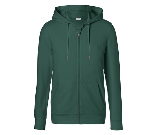 Kübler Shirts Kapuzen-Sweatjacke moosgrün XS