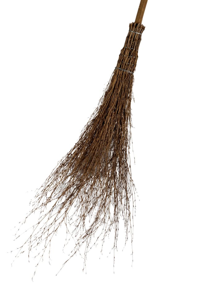 floraworld Reisigbesen Bambus mit Stiel 220 cm