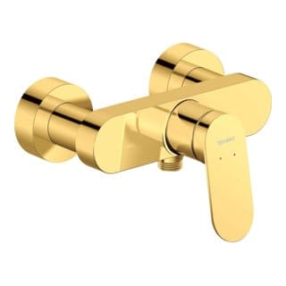 Duravit Brause-Einhebelmischer Wave AP, Gold poliert